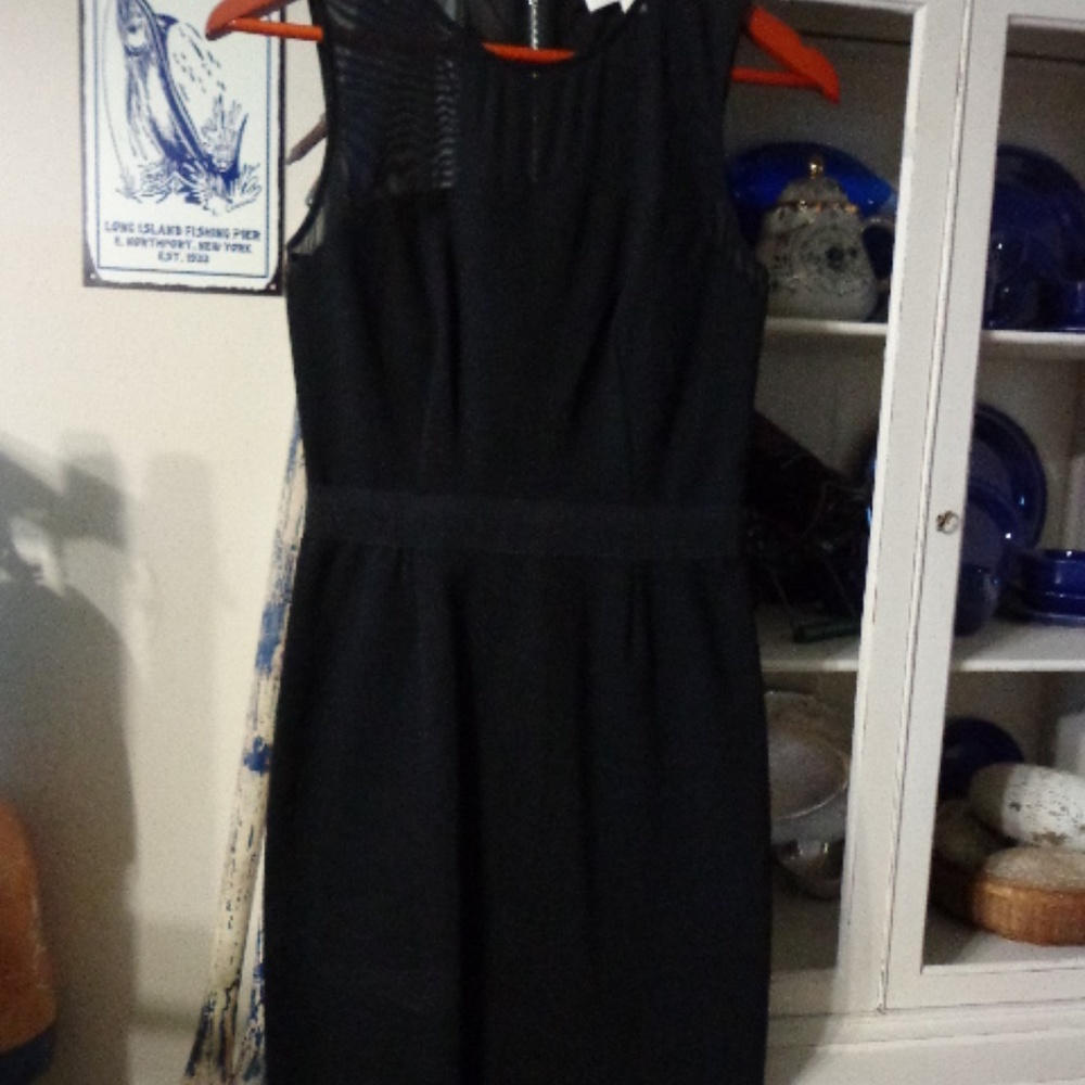 FIRM NWT Erin Fetherston Dress Sz 4 Black Sleeveless